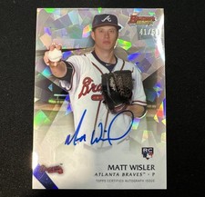 2015 Bowman's Best of Atomic Refractor /50 Matt Wisler #B15-MWI Rookie Auto*Read