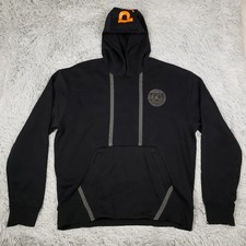 NEW Nike Jordan Paris Saint Germain Fleece Hoodie Men's L Slim Fit Pullover PSG