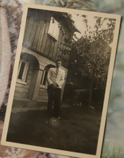 Foto mann boy eibau umgebindehaus 1936 vintage AM