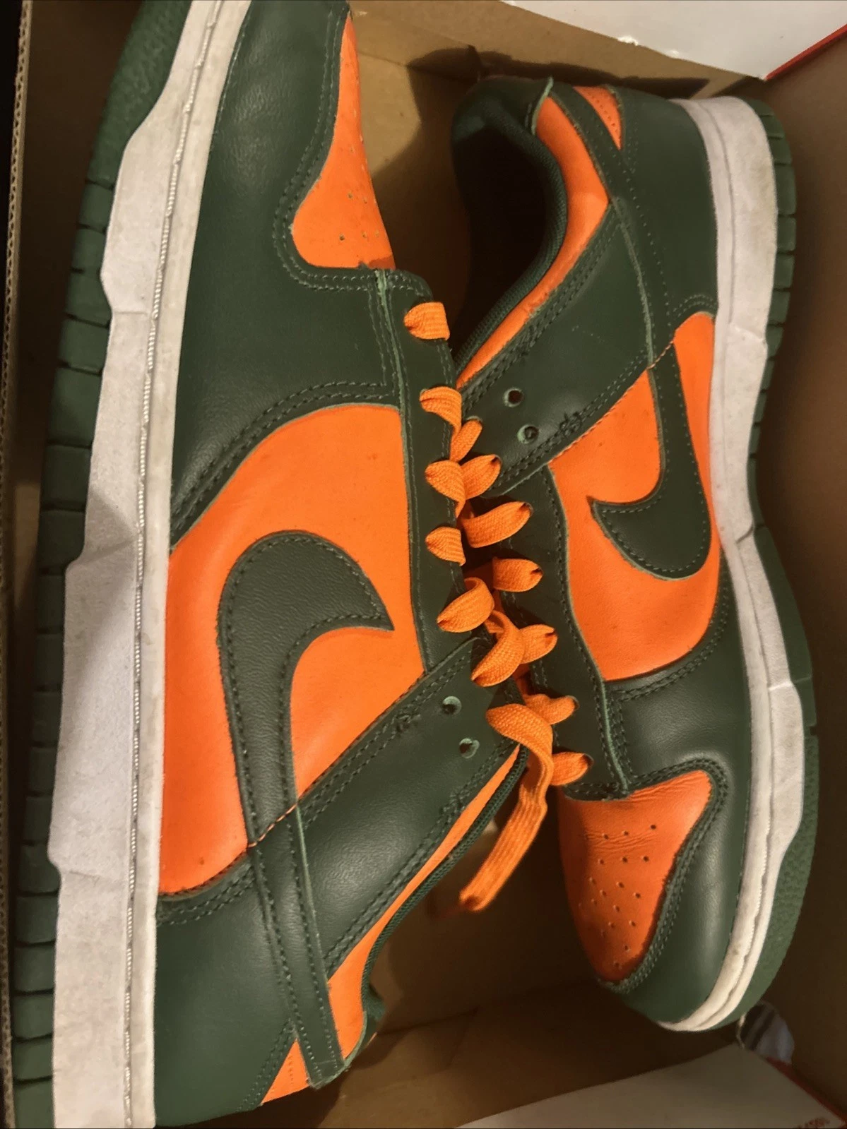 2022 Dunk Low 'Miami Hurricanes' Size 10 Worn 3 Times
