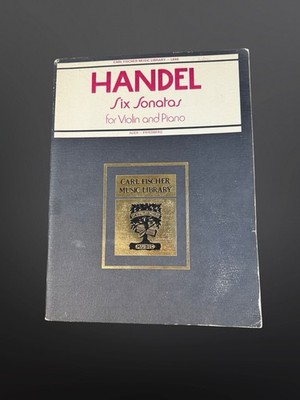 Handel Six Sonatas Violin & Piano Carl Fischer L846 Auer Friedberg Sheet Music