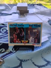 1991-92 Hoops Michael Jordan Karl Malone League Leaders #306 Bulls Jazz