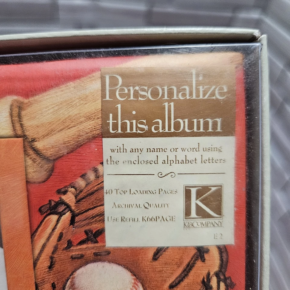 6x6 K & Company Personalized Sports Album & Matching 6x6 Designer Paper Pad New - Image 4 of 4