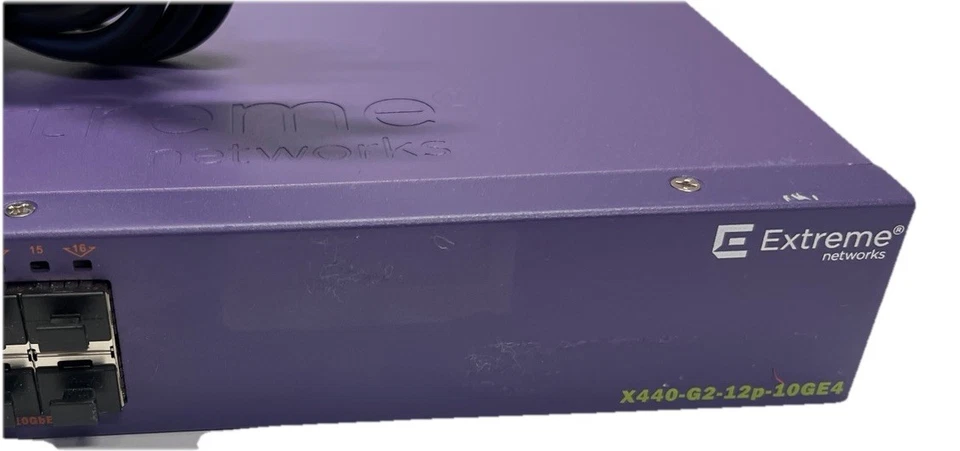 Extreme X440-G2-12P-10GE4 16531 12 Port Ethernet POE Switch - Image 4 of 4