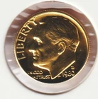 24k Gold Plate Rare Old US 1980 Liberty Roosevelt Dime Collector Collection Coin