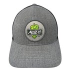 Mill 95 Snapback Trucker Hat Gray One Size Mesh Back Pacific Headwear