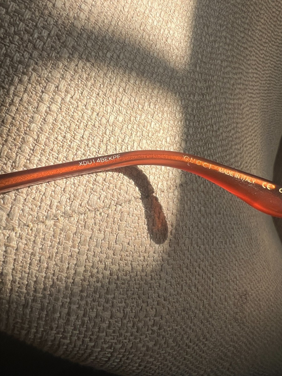 GUCCI Retro Brown 57 mm Plastic Frame Gray Gradient Sunglasses Gucci Brown Retro Sunglasses for Women for sale | eBay main image 3