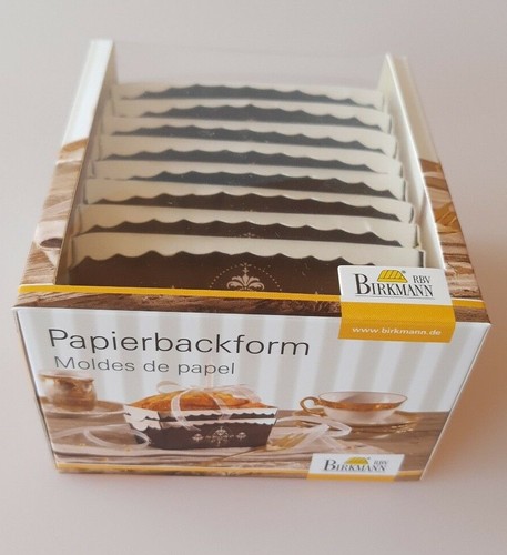 Birkmann 8er Set Papierbackformen Kuchenform Backform 9,5 x 5 cm, Geschenk - Bild 3 von 4