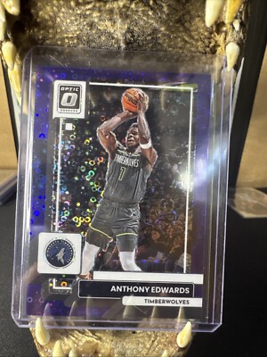 2022-23 Donruss Optic Anthony Edwards Purple /99 Fast Break Disco. Timberwolves