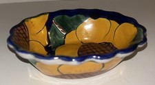 México Talavera Cerámica Tazón Ovalado Multicolor Baratija Jabón Joyería Plato Arte Popular