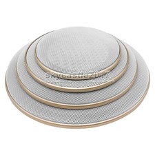 1pcs 4"-8" inch Speaker Grill Cover Decorative Circle Metal Mesh Grille Gold6