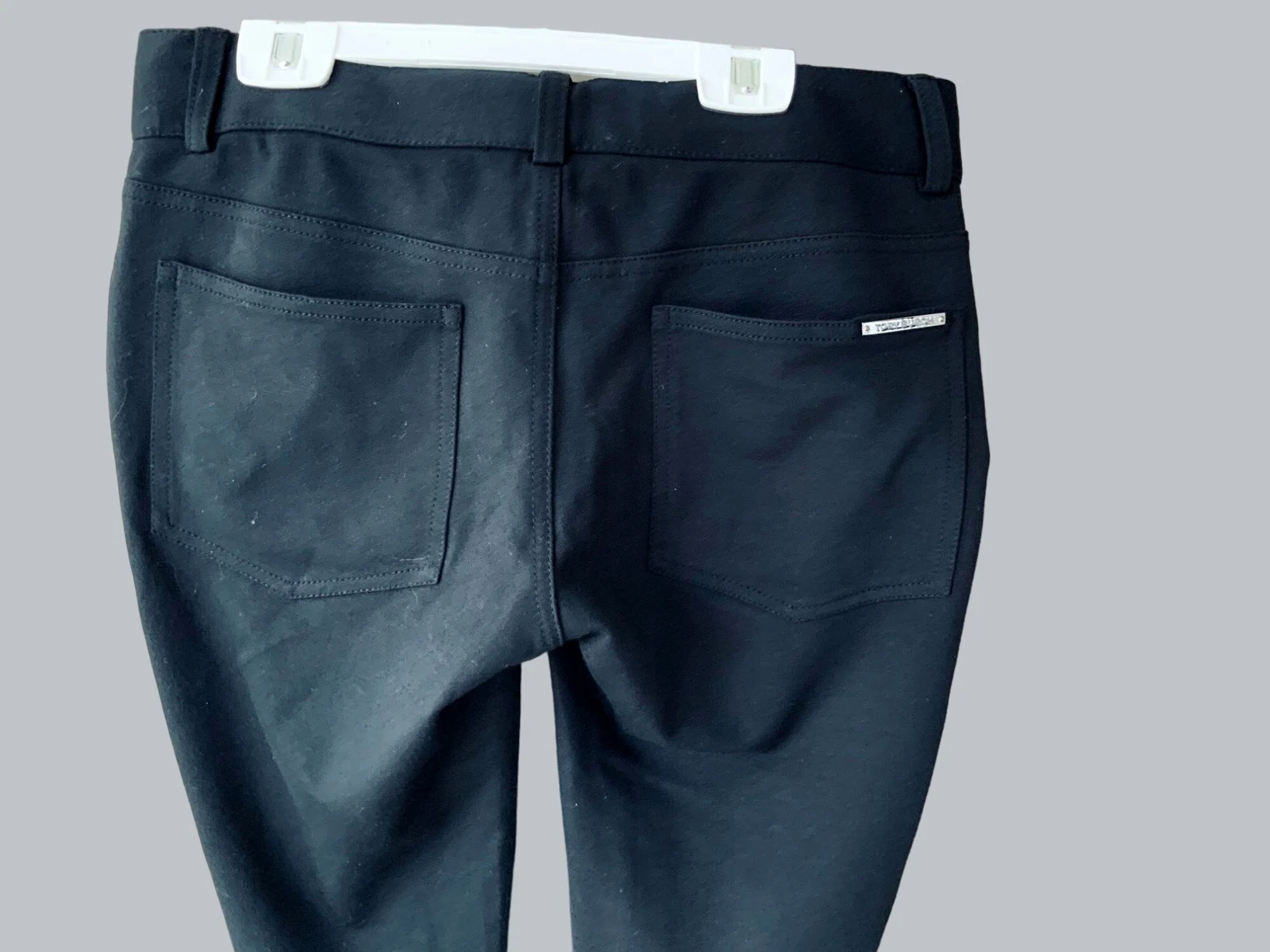 PANTALONI LUNGHI TORY BURCH DONNA DESIGNER NERI CON CERNIERA ANTERIORE DESIGN A 5 TASCHE OTTIME CONDIZIONI XS