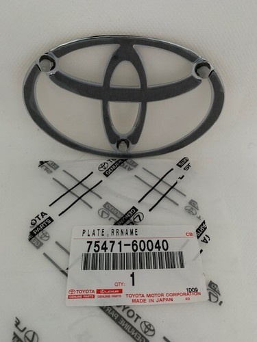 NEW OEM Toyota Land Cruiser J100 REAR GOLD Logo Emblem 75471-60040 - Afbeelding 5 van 5