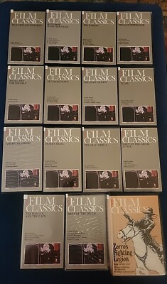 VTG VHS Western Film Classics 1984 Lot of 15 John Wayne Gene Autry Richard Dix