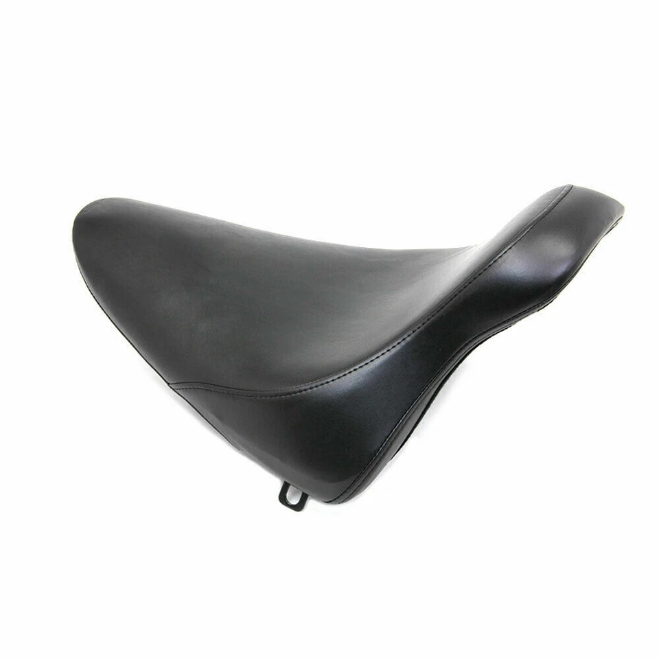Asiento individual con canastilla V-Twin negro para Harley Softail 2000-2005 Foto 3 de 4