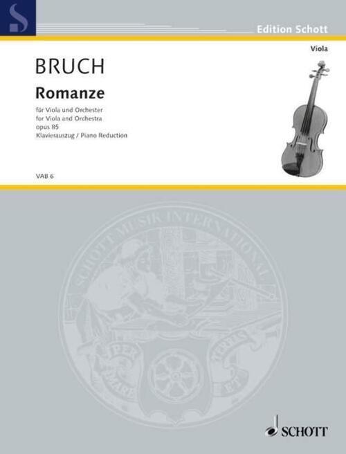Thumbnail - Romanze F-dur Op 85 | Max Bruch | Deutsch | Buch | 20 S. | 1984 |