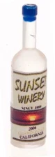 Dolls House White Wine Bottle Miniature Pub Bar Accessory 1:24 Scale