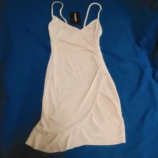 Pretty Little Thing Mini Dress Women's Sz 2 Champagne Bodycon Strappy NWT