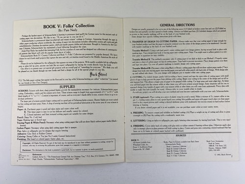 Scherenschnitte Folks Collection Book 5 Back Street Paper Cutting BS40 1985 - Imagen 3 de 4