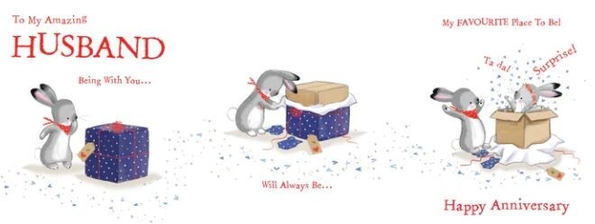 Husband Anniversary Card - Foil Finish - Cherry Orchard