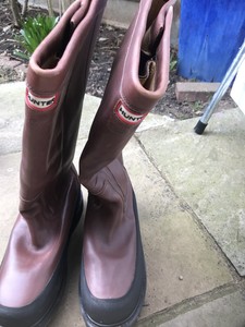 hunter leather lined wellingtons