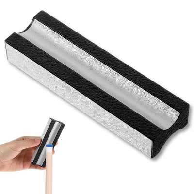 Pool Cue Tip Shaper Multifunctional Repair Tool Stainless Steel Black