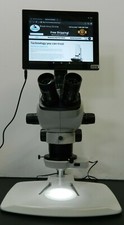 New 6.5X-53X Trinocular Industrial Stereo Microscope  5MP Tablet Camera Package