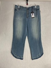 Sofia Vergara Leslie super high rise slim straight size 20 light wash