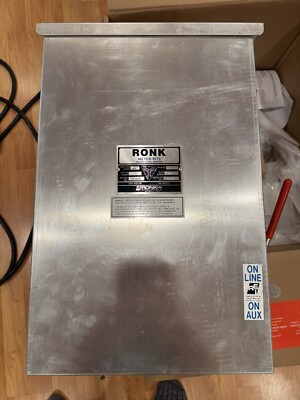 Ronk Meter-Rite Double Throw 200 AMP Generator Safety Transfer Switch RONK 7205A