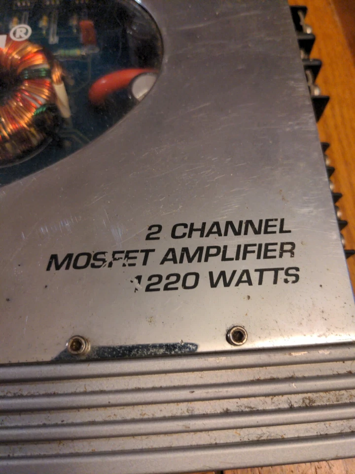 LOGIC SOUNDLAB 2 CHANNEL MOSFET AMPLIFIER 1220 WATTS MODEL CPX1220 READ!!! - Image 3 of 4