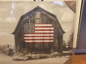 American Flag On Old Barn Canvas New Wall Decor Art Picture Decor Ebay