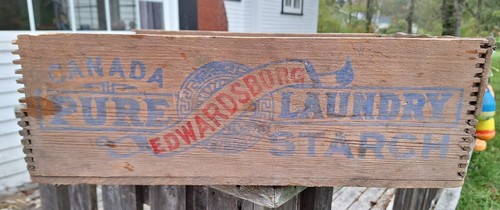 Cajón de madera vintage de almidón para lavandería Edwardsburg - Imagen 2 de 10