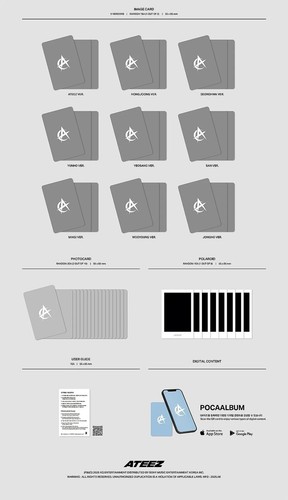ATEEZ GOLDEN HOUR : PART.3 12th Mini Album POCA Ver/QR+Stand+2Sticker+4Card+GIFT - Bild 5 von 8