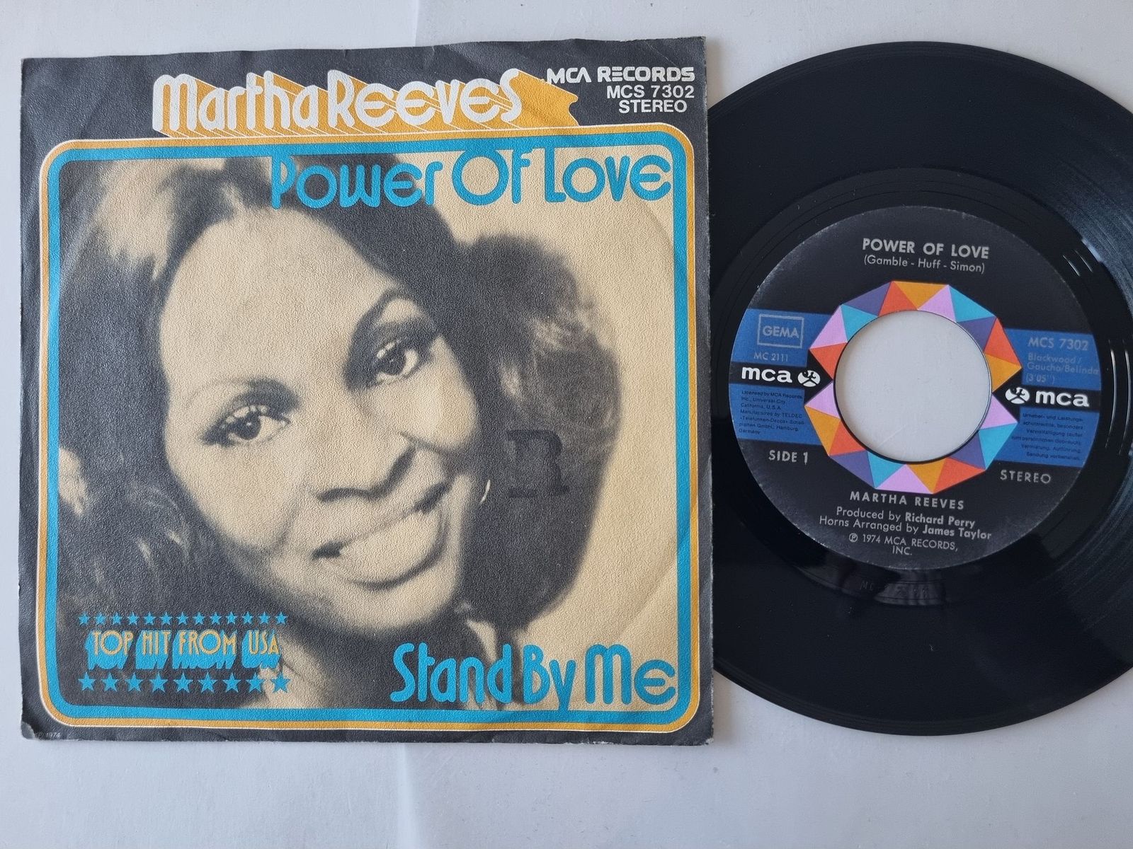 Martha Reeves - Power Of Love / Stand By Me 7'' Vinyl Germany