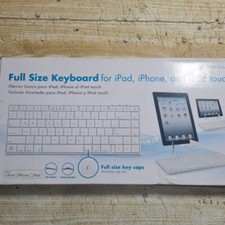 MACALLY FULL SIZE Keyboard for iPad, iPhone, and iPod Touch IKEYLT