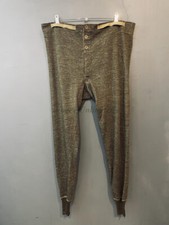 VINTAGE Military issue Long Johns w/ Brace Tapes. button front and adjustable...
