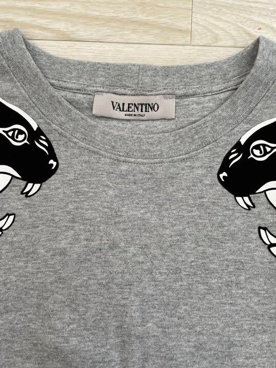 Felpa Valentino Panther maglia manica lunga 17SS rayon poliestere usata