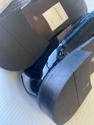 THE RAIL DALLAS BLACK PLAIN TOE DERBY PATENT LEATHER MEN display picture 1
