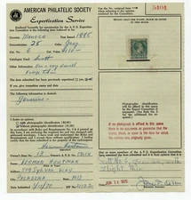 Monaco - Sc# 6 MH (tiny thin) / 1970 APS Cert. non picture    -    Lot 0422276 