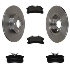 Bremsen Satz 2 Bremsscheiben + 4 Beläge hinten TOYOTA YARIS CP10 1.5  