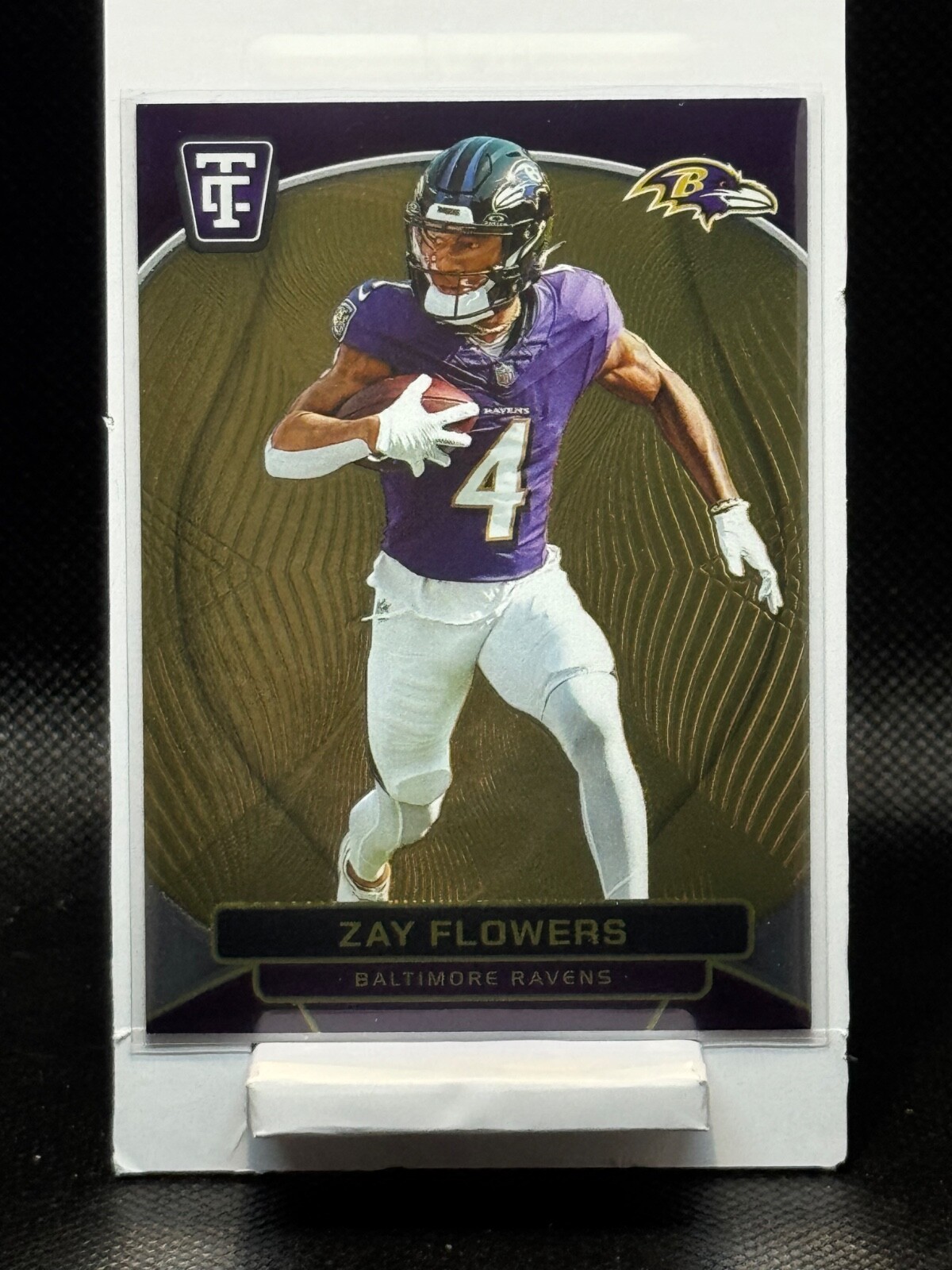 2024 Panini Totally Certified - Zay FLowers #9 Neon Orange Mirror /399 Ravens 