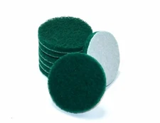 8pc Drill Brush Replacement Scour Pads Green 4" Round for Power Scrubber Driver