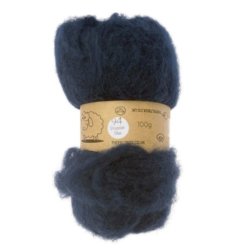 Carded Felting Wool Needle 3D Brown Grey White Black Green Blue Batt The FeltBox - Picture 103 of 163