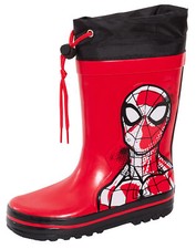 Jungen Spiderman Tie Top Gummistiefel Marvel Kinder Gummistiefel Wellys