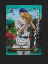 2021 Bowman Chrome Asa Lacy Positional Promise Aqua Refractor 59/125 POS-AL