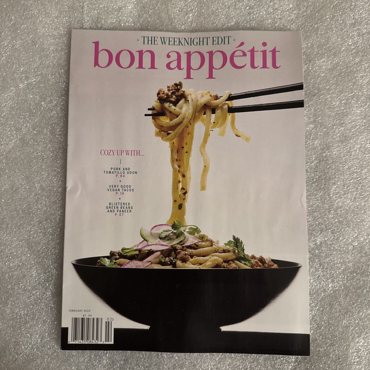 BON APPETIT MAGAZINE FEBRUARY 2025 WEEKNIGHT EDIT VEGAN TACOS 88