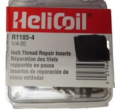 Helicoil 1/4-20 Thread Repair Inserts. Stainless Steel   Pk.of 12  #R1185-4  NEW