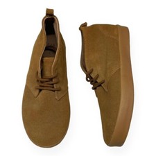 Gap Suede Chukka Ankle Boots 2 Youth Camel Tan Lace Up