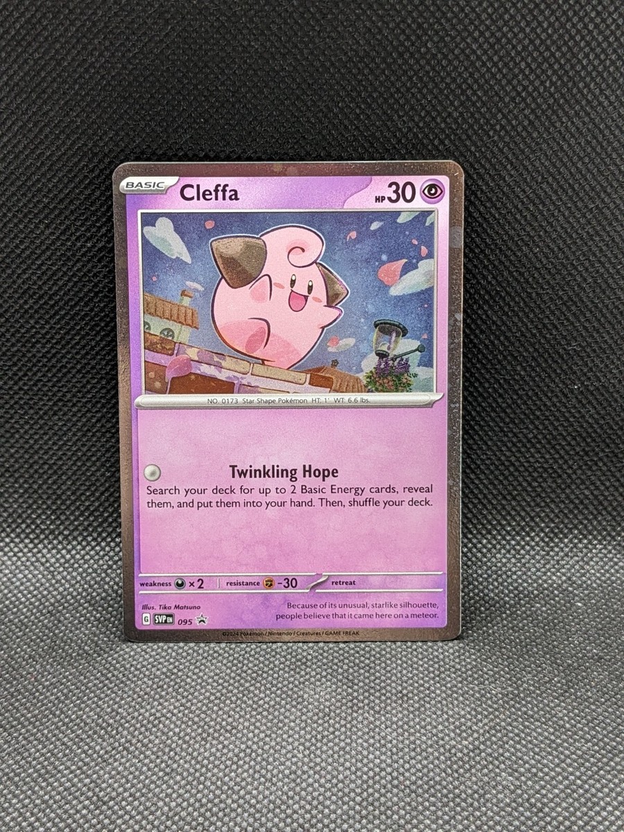 CLEFFA SVP 095 Temporal Forces Blister Cosmos Promo Pokemon Card Near Mint CLEFFA SVP 095 Temporal Forces Blister Cosmos Promo Pokemon Card Near Mint