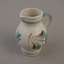 Steinzeug Henkelkrug handbemalt WGP Keramik ca. 13,5 cm hoch